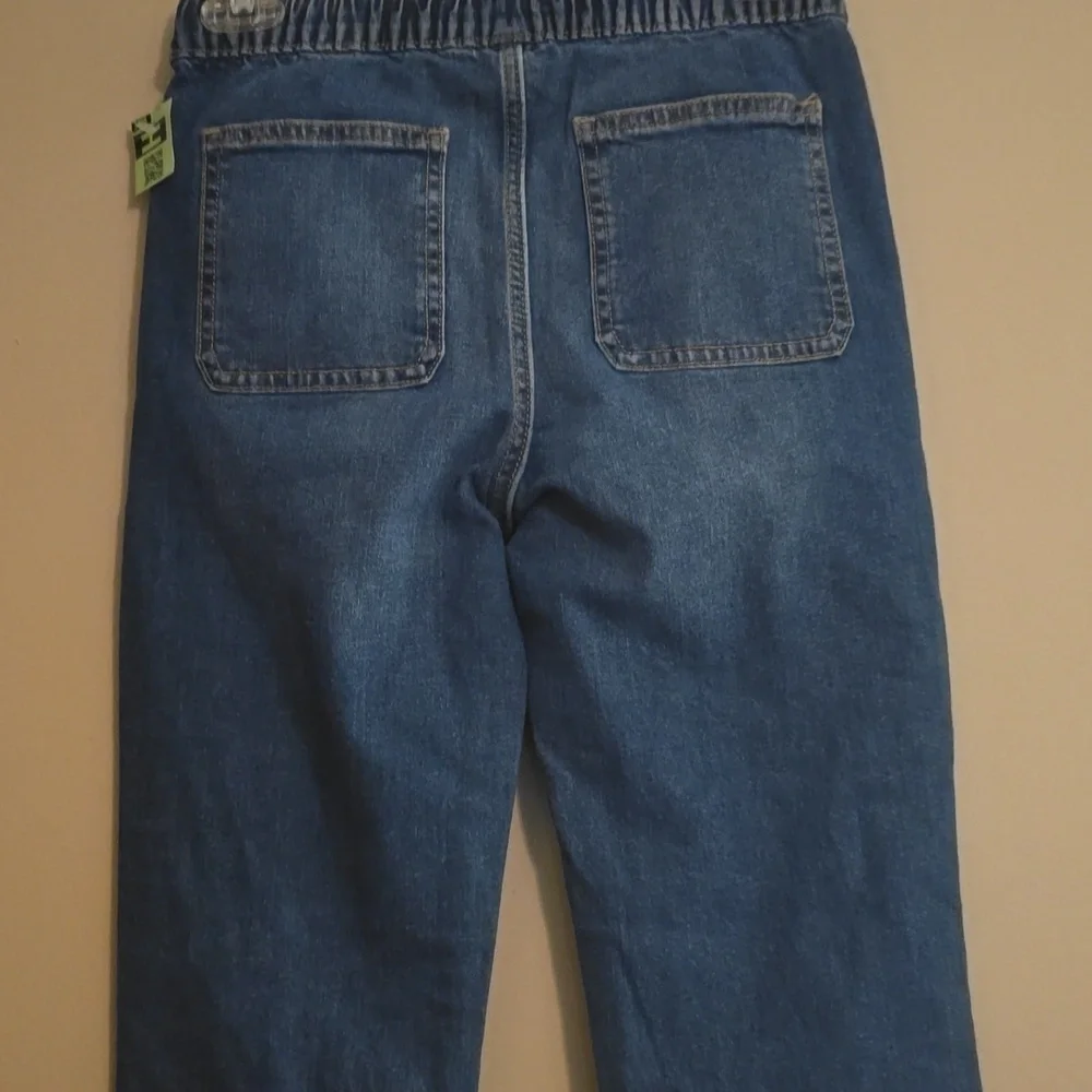New Old Navy Kids Size Large 10- 12 Drawstring Medium Wash‎ Jeans